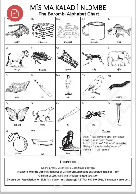 Barombi Alphabet
